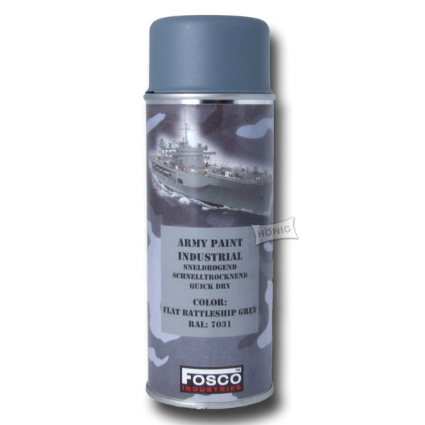 Spray Army Paint Flat Battleship Grey 400 ml