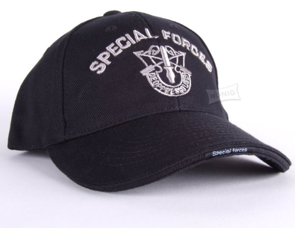 Cap Special Forces schwarz/silber