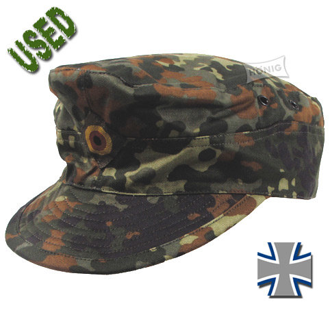 BW Feldmütze Heer flecktarn gebr. 57