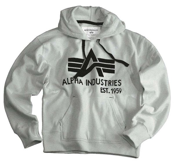 Alpha Big A Classic Hoody grey heather XXL