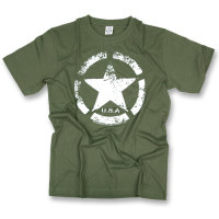 T-Shirt US Army Vintage Star T oliv