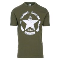 T-Shirt US Army Vintage Star T oliv L
