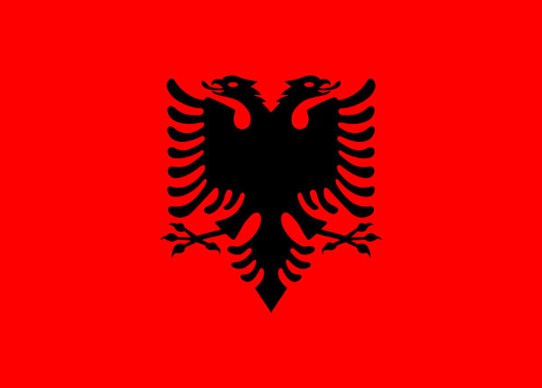Albanien Fahne 150x90