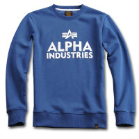 Alpha Foam Print Sweater ocean blue
