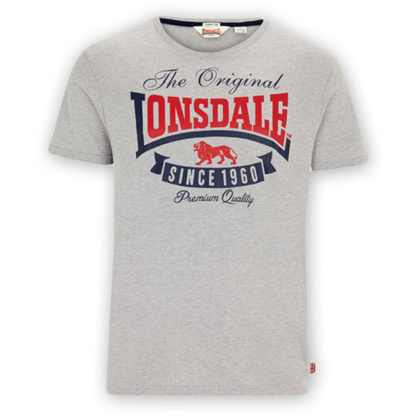Lonsdale T-Shirt CORRIE marl grey
