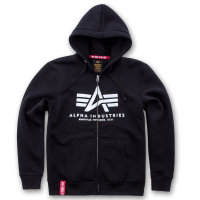 Alpha Basic Zip Hoody schwarz