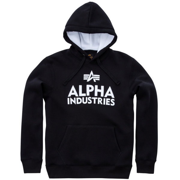 Alpha Industries Foam Print Hoody schwarz/weiß