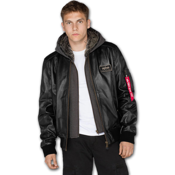 Alpha MA- D-Tec Leather schwarz