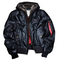 Alpha MA- D-Tec Leather schwarz