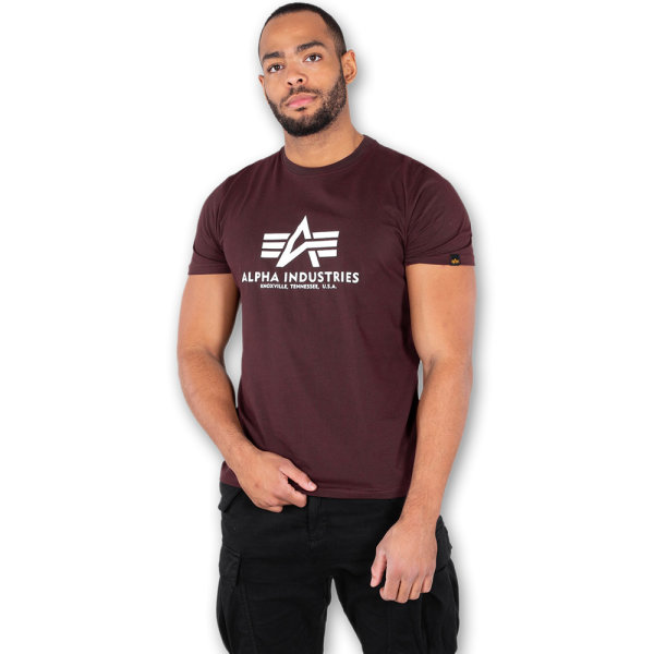 Alpha T-Shirt deep maroon L