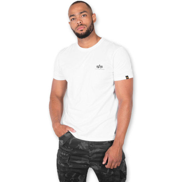 Alpha Basic T Small Logo white