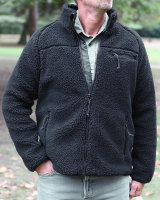 Teddyfleecejacke schwarz