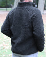 Teddyfleecejacke schwarz