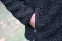 Teddyfleecejacke schwarz