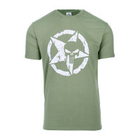 T-Shirt Punisher Star oliv