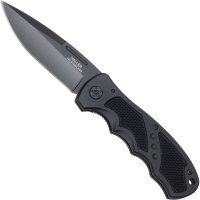 Taschenmesser mit Nagelrille schwarz