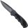 Taschenmesser mit Nagelrille schwarz