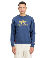 Basic Sweater new navy/wheat