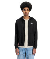Alpha Basic Zip Hoody Small Logo schwarz