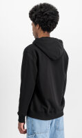 Alpha Basic Zip Hoody Small Logo schwarz