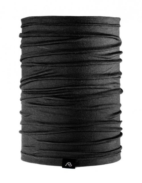 Multifunktionstuch Merino Wolle schwarz