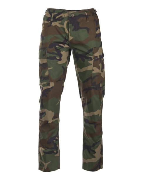 US Army BDU Hose RipStop woodland Slimfit