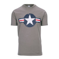 T-Shirt WWII US AirF. Star grau