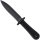 Neck Knife Peak schwarz gummierter Grifff