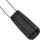 Neck Knife Peak schwarz gummierter Grifff