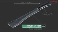Walther MSM Machete schwarz