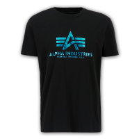 Alpha T-Shirt Foil Print black/blue