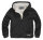 Arctic Kapuzenjacke Sherpa schwarz/weiß