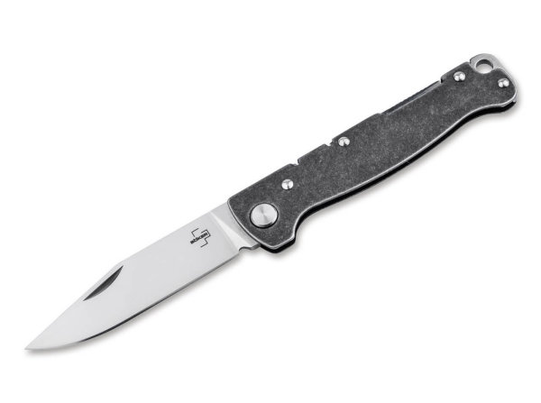 Böker Plus Atlas Backlock Clip Point D2