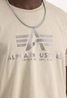 Alpha Basic T-Shirt CARBON vintage sand