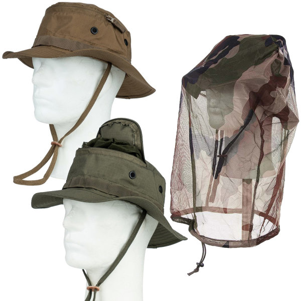US Boonie Hat mit integriertem Moskitonetz