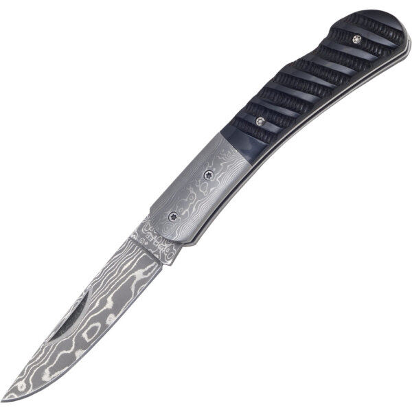 Damast-Taschenmesser Büffelhorn