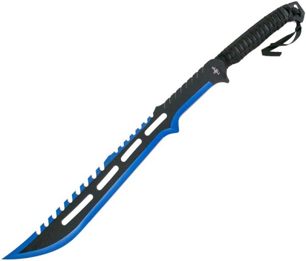 Machete black/blue inkl. 2 Wurfmesser