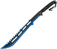 Machete black/blue inkl. 2 Wurfmesser