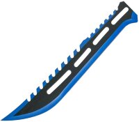 Machete black/blue inkl. 2 Wurfmesser
