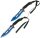 Machete black/blue inkl. 2 Wurfmesser