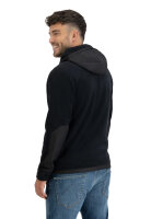 Holow Fibre Fleece Hoodie schwarz