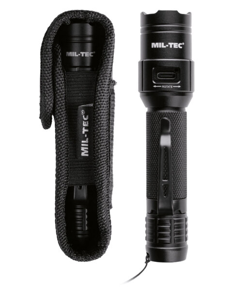 LED Taschenlampe Kompakt Tactical wiederaufladbar
