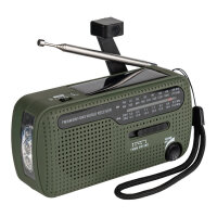 Notfall- Survival- Kurbelradio mit Licht