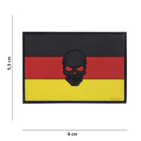 Patch 3D PVC Germany Skull