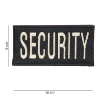 Klett-Patch Aufnäher SECURITY schwarz gestickt