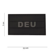 PVC Klett-Patch Deutschland klein schwarz