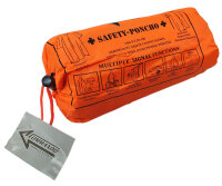 Survival Poncho Safety signalorange