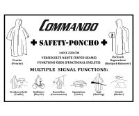 Survival Poncho Safety signalorange