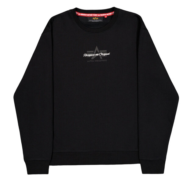 Alpha Foarm Mid Logo Sweatershirt schwarz