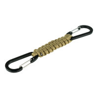 Doppelkarabiner Paracord coyote